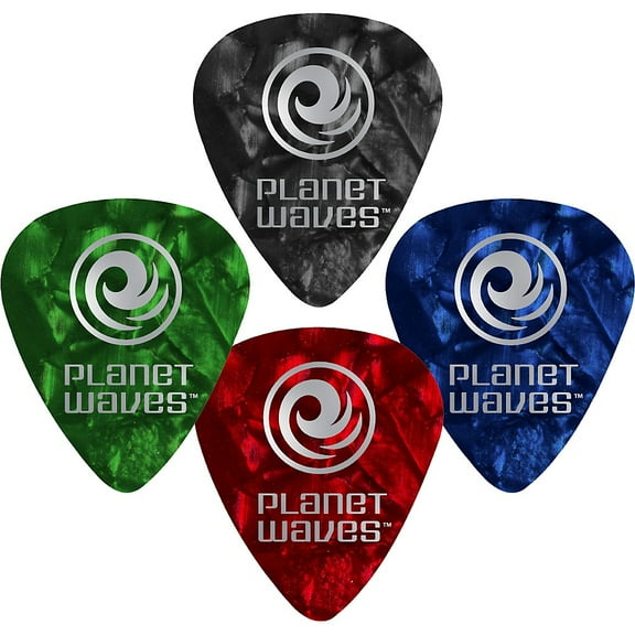 D'Addario Planet Waves Celluloid Blue Pearl Guitar Picks - 100 Packs