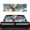 American Eagle, variant on chaqlin Truck Rear Window Decal Personalized Decoration Perforated UV-Proof Back Windshield Sticker, Waterproof Graphic Film for Pickup SUV , Red White Blue Tie-Dye