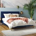 thumbnail image 1 of Mr. Kate Daphne Upholstered Bed, Queen, Blue Velvet, 1 of 9