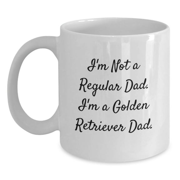 Funny Golden Retriever Dad Gifts from Men to Friends - White Coffee Mug for Golden Retriever Dog Lovers - Graduation Unique Gifts