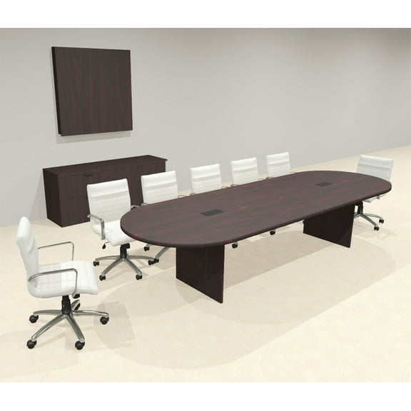 Modern Racetrack 12' Feet Conference Table, #OF-CON-CR14