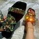 thumbnail image 1 of Sandalias de verano para mujer, sandalias planas sin cordones, zapatos romanos de cristal, sandalias informales con punta abierta Wmkox8yii ytu8710, 1 of 7