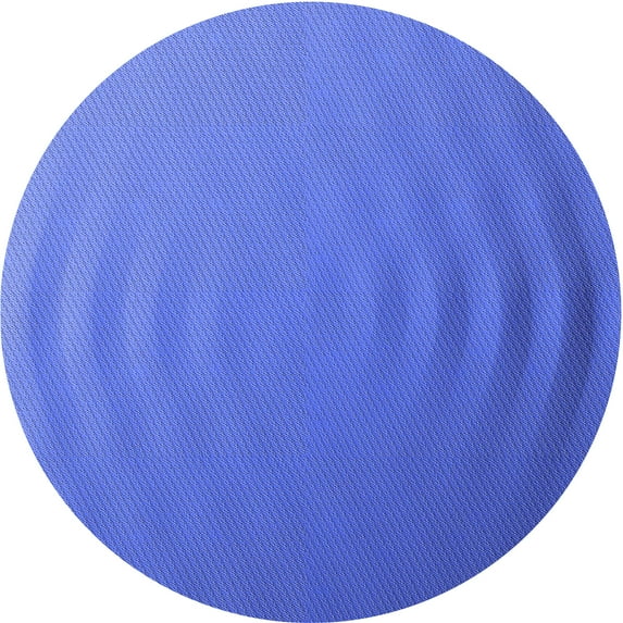 Ahgly Company Indoor Round Patterned Sky Blue Dress Blue Area Rugs, 7' Round