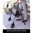 thumbnail image 6 of Signature Life Micro Elite Travel Walker Short, Lightweight Junior Folding Walker for Seniors and Children, Petite Mobility Walker, 6 of 6