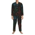 thumbnail image 4 of Bingfone Men'S Pajama Set 2 Piece Loungewear Pjs, Long Sleeve With Pajama Pants-Gamepad Joystick Game, 4 of 9