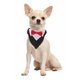 thumbnail image 1 of Esmoquin para Perros Unique Bargains, Collar de Esmoquin para Perros, Atuendo de Boda Formal para Perros, Collar de Bandana con Pajarita y Hebilla Ajustable para Perros Grandes Negro Rojo, 1 of 1