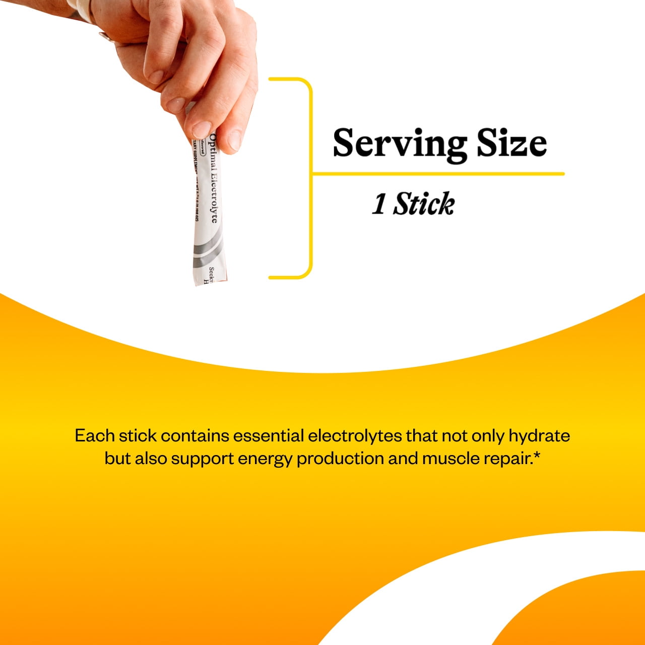 Seeking Health Optimal Electrolyte Sticks - Electrolyte Drink for Hydration, Heart & Muscle Recovery† Support - Supports Active Lifestyle - Vegan, Gluten-Free & Non-GMO - Unflavored, 30 Sticks