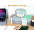 thumbnail image 4 of LAMIRO File Storage Box A4 Paper Storage Box for 8.5-Inch x 11 Inch A4 Lettering File Box Plastic File Storage Box Waterproof and Dustproof Document Storage Box, 4 of 4
