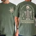 thumbnail image 3 of "Fatherhood Rocks" Skeleton Dad T-Shirt – Edgy & Humorous Tee for Dads, 3 of 6