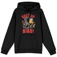 thumbnail image 5 of It's Always Sunny in Philadelphia "Shut Up Bird!" Sweet Dee Peacock Holding A Beer Men's Black Graphic Hoodie - XL, 5 of 7