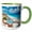 Green/White, variant on 3drose, Resort, Cancun, Mexico - Sa13 Gjo0171 - Greg Johnston, 15oz Mug