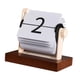 thumbnail image 5 of Calendario de escritorio de madera, adorno vintage novedoso, resistente, plegable, para aula, hogar, oficina, ., 5 of 9
