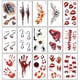 thumbnail image 2 of Tatuaje De Cicatriz De Halloween, Tatuaje Temporal De Cosplay, Pegatinas De Tatuaje Impermeables Para Heridas Para Cara, Brazos, Piernas Eigraketly HA046234-02, 2 of 5