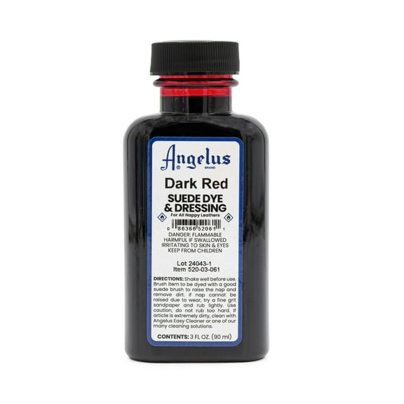 Angelus® Suede Dye, 3 oz. Dark Red