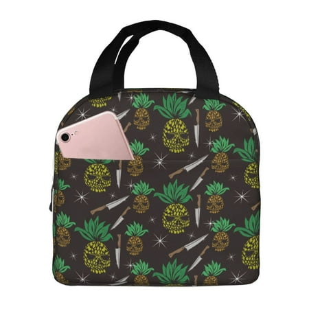 Insulated Lunch Bag for Women Men - Pineapples A Leakproof Cooler Lunch Box for Women Men  Lunch Tote Bags for Work School Picnic Travel