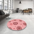 thumbnail image 4 of Ahgly Company Machine Washable Indoor Rectangle Transitional Pastel Pink Area Rugs, 4' x 6', 4 of 7