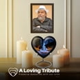 thumbnail image 4 of Yatskia Blue Music Decorative Large Memorial Urns for Human Ashes Adult Brother and Sister, Little Keepsake Urn for Adult Ash, (Heart 8 Inch and 3 Inch), 4 of 8