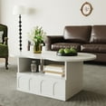 thumbnail image 3 of table Basse, table Basse en Forme de Nuage avec Tiroirs et Compartiments de Rangement., 3 of 22