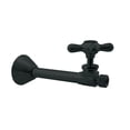 thumbnail image 5 of Westbrass Cross Handle Straight Valve with 5 inch Copper Sweat Extension Tube, Matte Black, 5 of 6