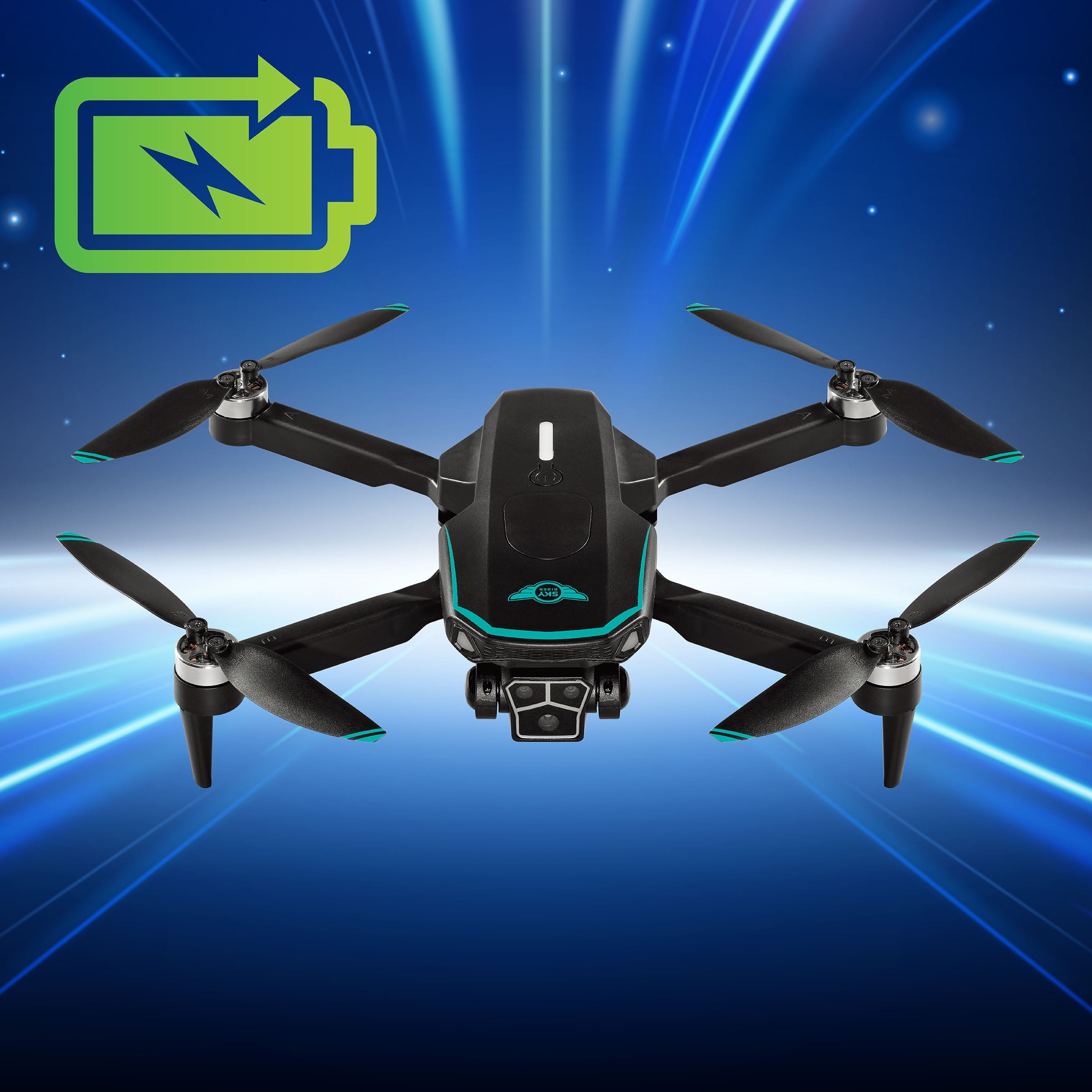 Sky Rider XG-34 Neith Foldable Brushless Drone with GPS and Wi-Fi Camera, DRWG534B