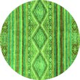 thumbnail image 1 of Ahgly Company Indoor Round Southwestern Green Country Area Rugs, 8' Round, 1 of 4