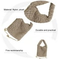 thumbnail image 3 of Bolso de hombro Bolso de señora Bolso de felpa para mujer Bolso de un solo hombro Caqui, 3 of 6