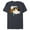 Navy Heather, variant on Disney Peter Pan Nana St. Bernard Dog Big Face Costume - Short Sleeve Blended T-Shirt for Adults - Customized-Navy Heather