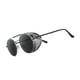 thumbnail image 5 of Gafas de sol Yinane Steampunk retro Protección 400 Lente gris Marco gris, 5 of 7