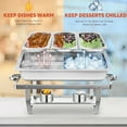 thumbnail image 5 of Jacgood Chafing Dishes for Buffet Set 2PC, Chafers for Catering,Chafing Dish Buffet Set with Lids Chafers and Buffet Warmers Sets, 5 of 7