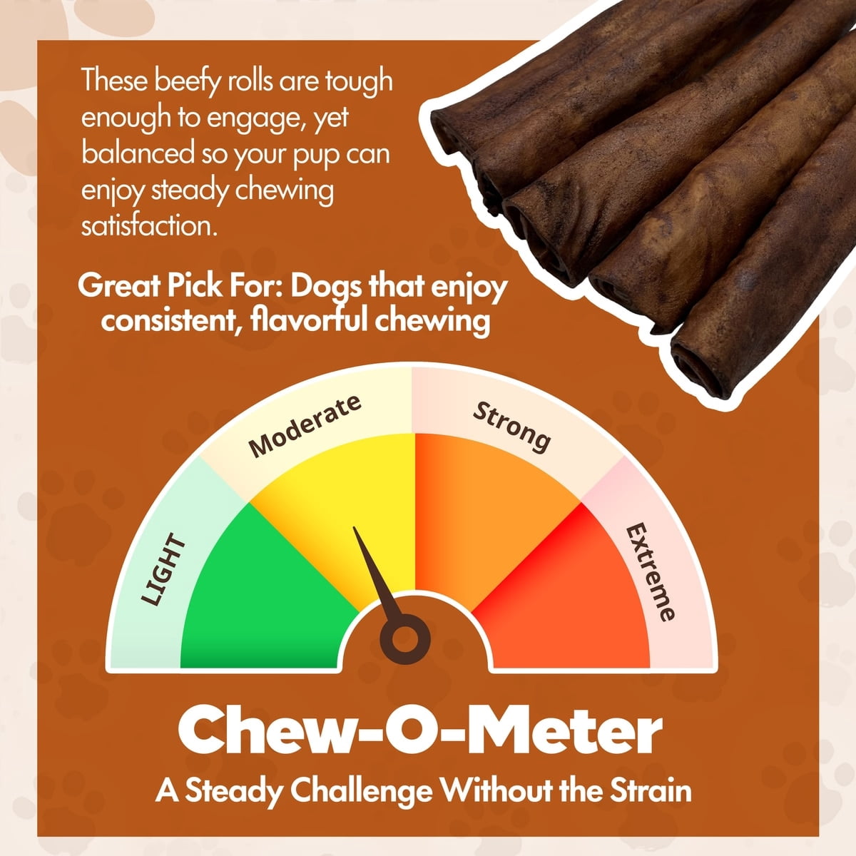 Retriever Rolls 7 to 8-in Beef Flavor Rawhide Dog Chew Treats, 12 CT