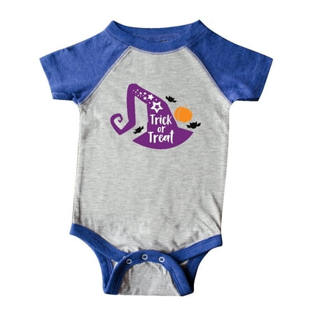 

Inktastic Halloween Trick Or Treat Witch Hat Bats Stars Gift Baby Boy or Baby Girl Bodysuit