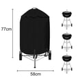 thumbnail image 4 of Outdoor small barbecue grill cover round dustproof waterproof sunscreen, 4 of 10