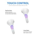 thumbnail image 2 of Wireless Bluetooth Headphones, TSV Bluetooth 5.0 Earbuds, Touch Control In-Ear Earphones with Noise Cancelling Mic Microphone, Charging Case Compatible with iPhone Android, White, 2 of 11