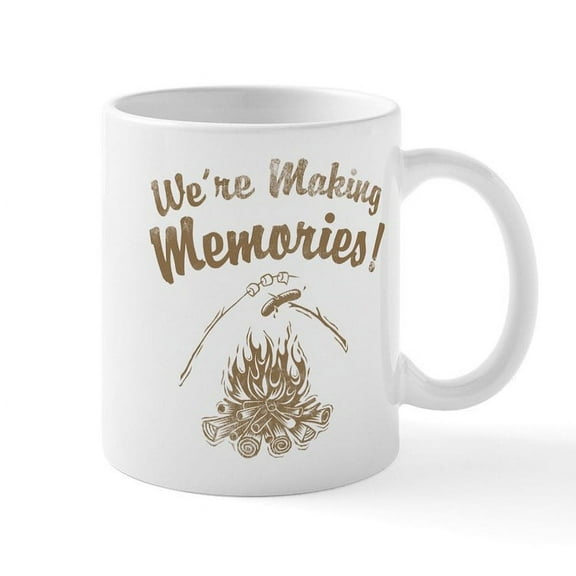 CafePress - We're Making Memories! Mug - 11 oz Ceramic Mug - Novelty Coffee Tea Cup