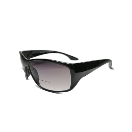 2.50 Readers - European Design Sun Readers Bi Focal Vision Reading Sunglasses Tinted Lens Black +2.50