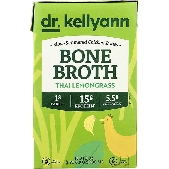 Dr. Kellyann Thai Lemongrass Bone Broth - 16.9 oz
