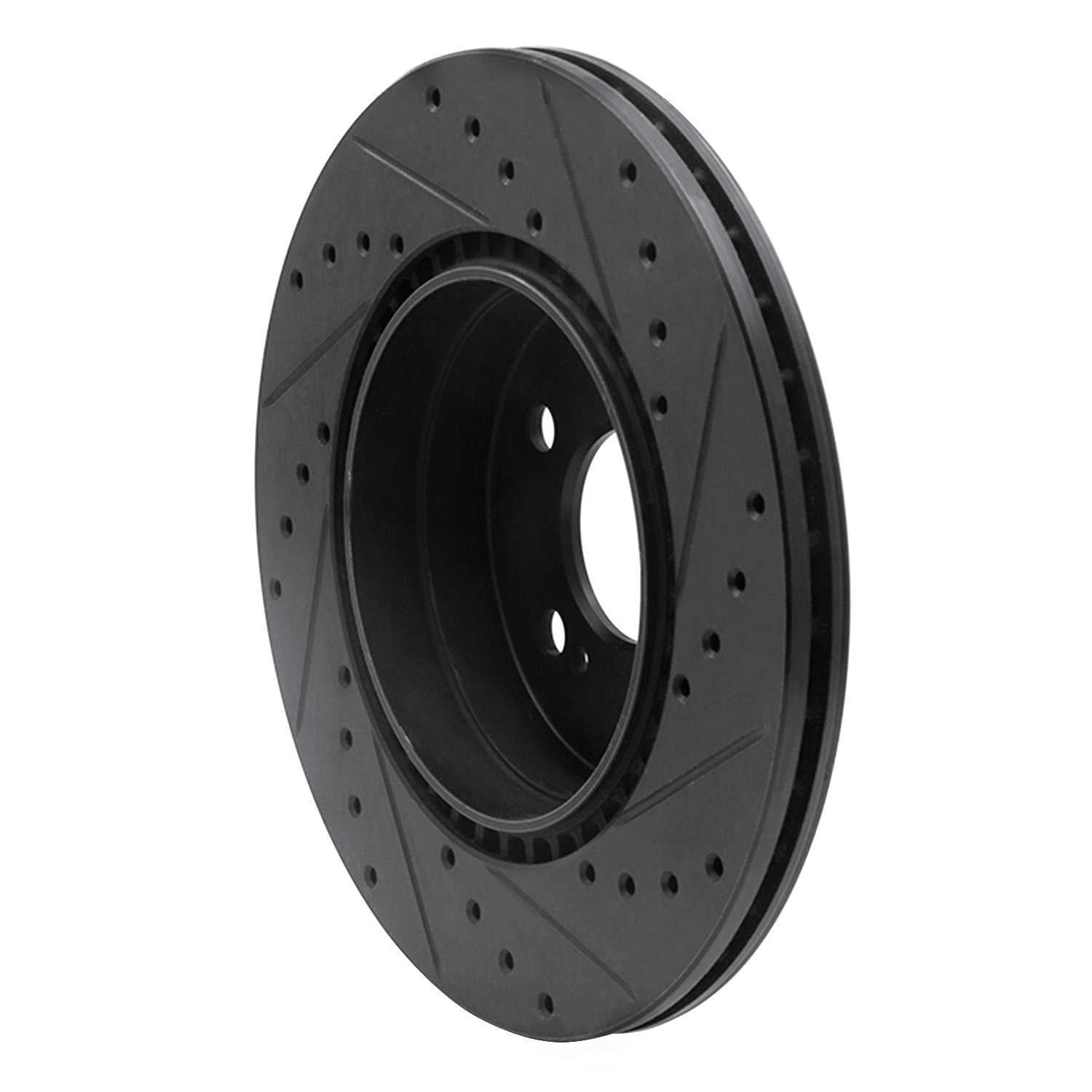 Dynamic Friction Company 633-63030L DFC Brake Rotor - Drilled And Slotted - Black