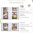 thumbnail image 2 of Linen Cover Album 6-inch Interleaf Type Photo Storage Album 200/300pcs Writable Collection of Children Growth Photos, 2 of 5
