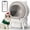 White, variant on HLR 70L Smart Automatic Self-Cleaning Cat Litter Box, APP Control/Integrated Safety Protection, Cat Ears Design, Black