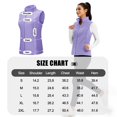 thumbnail image 6 of YUCOLEN Women's Fleece Vest Warm Soft Sleeveless Zip Outerwear Jackets with Zipper Pockets Light Purple 2XL, 6 of 6