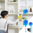 thumbnail image 2 of BiFandian 360 Electric Feather Spin Duster Feather Duster Adjustable Electric Dirt Dust Brush Removing Dust in One Spin Cleaning Accessories Home Office, Use Battery, 2 of 9