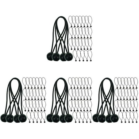 

FRCOLOR 120 pcs Ball Bungee Cords Heavy-duty Tent Fix Cords Tarp Tie Down Bungee Balls