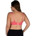 thumbnail image 3 of LEADING LADY Women's Plus-Size Wireless Padded T-Shirt Bra, Sun Kissed Coral, 36G, 3 of 4