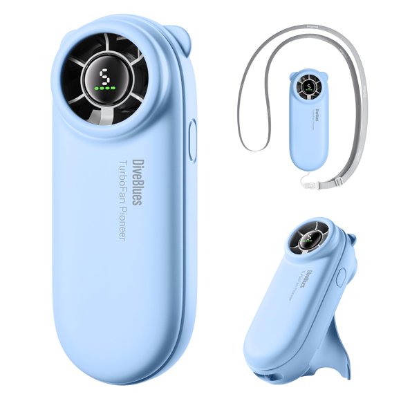 Turboventilador portátil de mano Diveblues TurboBear 86.5g