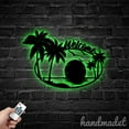 thumbnail image 4 of Handmadetneonsign Palm Tree Moon Metal Wall Art Light, Palm Tree Metal Sign Wall Decor, Home Metal Decor 57941, 4 of 5