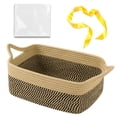 thumbnail image 1 of Cesta de regalo OIAHOMY, cuerda tejida pequeña negra y amarilla, 1 of 7