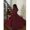 Burgundy, variant on Burgundy Long Sleeve Pleated Midi Dress, Elegant A-Line Swing Party Formal