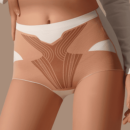 Fulorrnie High Waisted Tummy Control Shapewear Seamless Panties Breathable Women s Underwear No Show Laser Cut Contour Fit Anti Microbial Moisture Wicking Plus Size Everyday Briefs  Khaki  XL