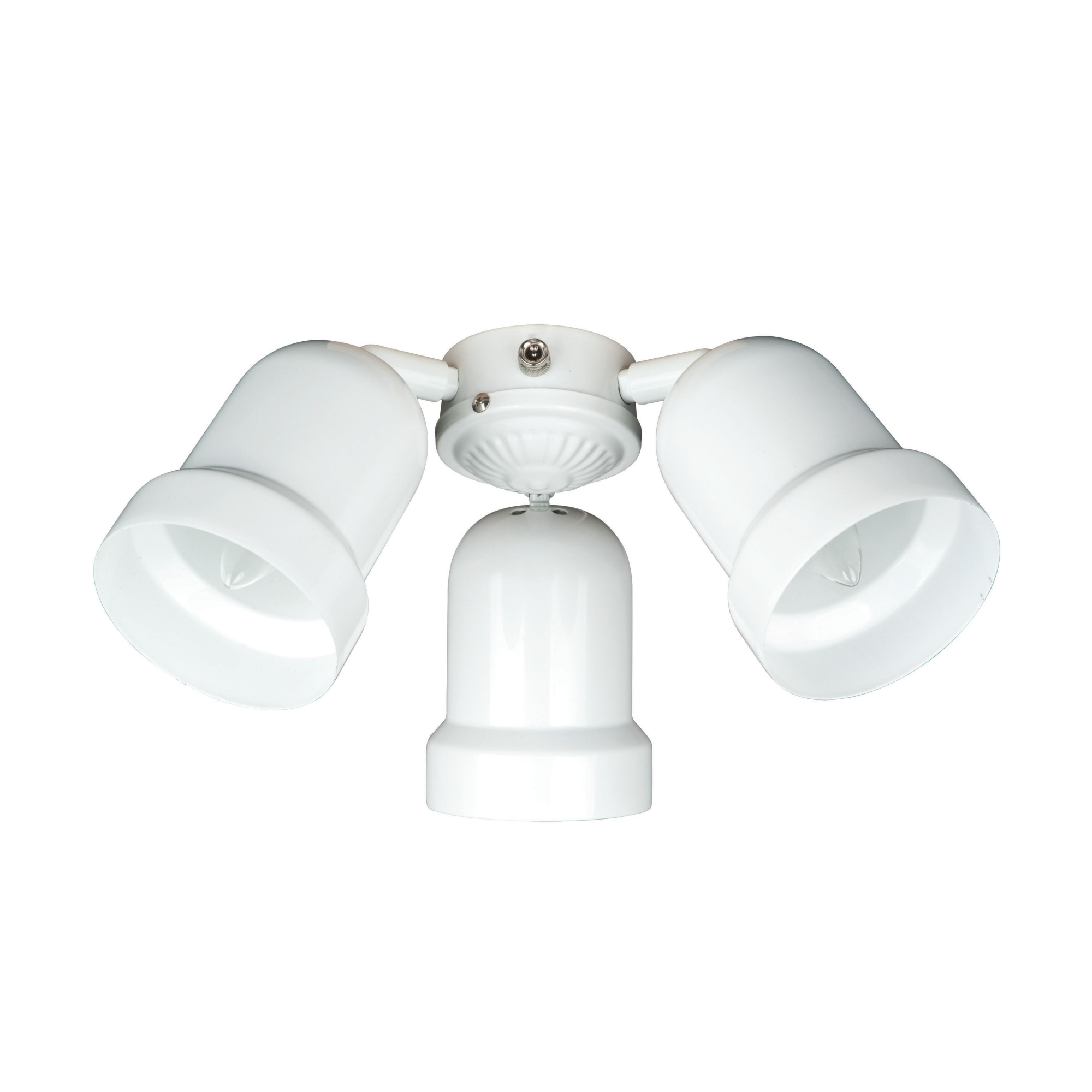 Concord Y308AS White 3 Light 6" Wide Incandescent Ceiling Fan Light