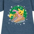 thumbnail image 3 of Pokémon - Pikachu Sled - Youth Girls Fleece Dress, 3 of 5